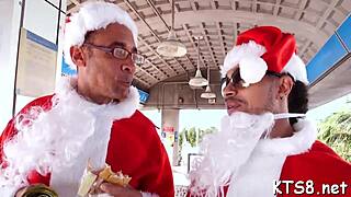 naughty ladyboy takes massive cock anal suck 😈