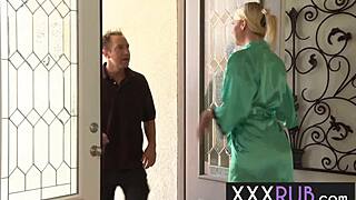 imagine your pain vanishing as horny big tits milf masseuse anita blue sucks your big cock perfectly