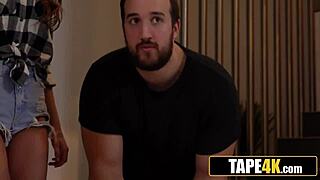 whoa fat old dude sneaks fuck with son's hot young girlfriend 😈