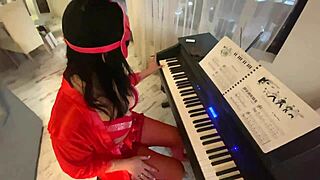 discover milfycalla's secret adventures with her piano teacher's throbbing dick