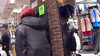 that adorable czech gets teased in shop then pov ass pounded