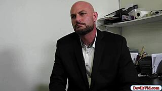 Busty Blonde Babe Fingers and Fucks Boss Hard for Office Job Promotion