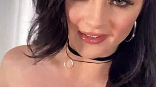 Tiny petite teen feels huge cock stretch her face and narrow pussy wide open