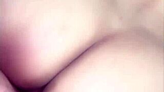 ebony babe chained gets ass filled with cum twice by excited cock she loves rough interracial