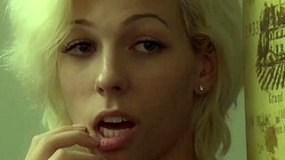 mature blonde lesbian shaves smooth pussy and tempts friend to lick it now