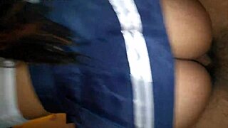 curvy latina's huge ass bounces wildly during intense anal pounding