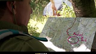 nudist camper charlie red catches peeping tom