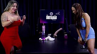 Blonde's pussy vibes hard after swing house boss boasts her easy squirt