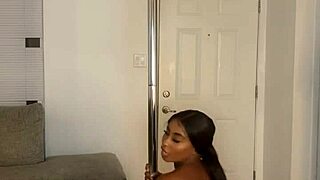 petite ebony teen shakes her wet fat ass