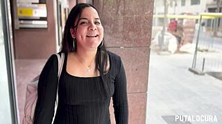 torbe catches shy fat latina salome posing then fucks her raw in hotel room