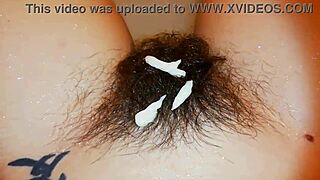 hairy BUSH underwater close-up super hairy PUSSY fetish