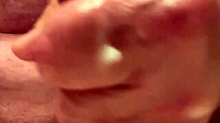 65-Year-Old Granny Jerks Cock In Slow Motion Until Massive Cum Blast