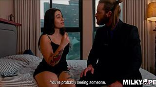 my lover begs me to ditch wife for her tight ass fuck and valentines creampie orgasm