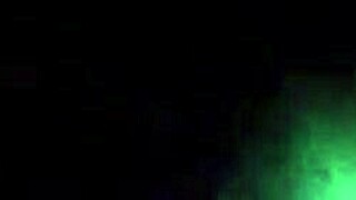 the electroman carefully strokes while calibrating his powerful zapper tool