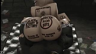 snow bunny fat ass rides dick hard in roblox studio 🔥🍆💦