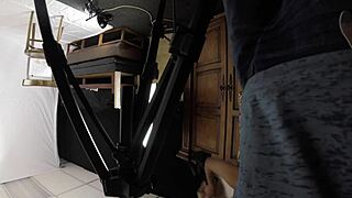 Skinny Mandy Mynxx gags deep on choking cock oral destruction