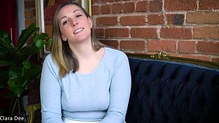 wanna play clara dee’s joi game with your girl? she teases feet and tits just right