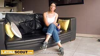 curvy colombian teen 18+ deepthroats big cock at bikini casting interview