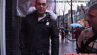 Amsterdam Hooker In Lingerie Swallows Dutch Cum On Natural Tits