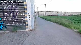 oh god that giant cock fucks me so hard outdoors with nick moreno pounding my wet pussy