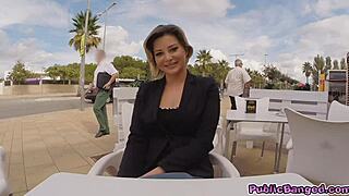 anna polina sucked my cock then i fucked her ass in public