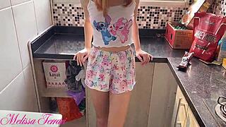 Ass Gaped Completely In Sheer Red