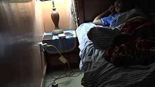 husband rams wife wildly in kitchen after steamy swim!