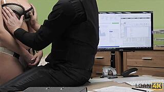 loan4k agent thrusts deep into adorable czech teen blanche's cute pussy during casting