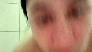 Whoa, Nicole's plump ass and perky tits glisten under the shower spray!