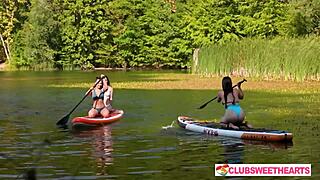 ClubSweethearts Three Girls Share Juicy Lick And Toy