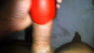 wanking with my wife's piss filled masturbator feels so kinky wet