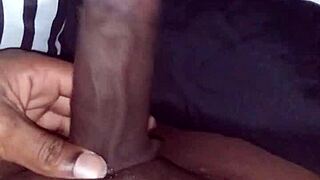 my cock throbs aching for release stroking hard before bedtime bliss