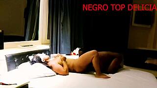 Married latina screams taking my huge black cock deep pussy pounding orgasm overload