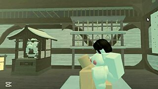 whoa this roblox baddie with big ass tits strips nude for noob monster cock fuck