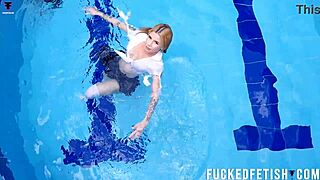 omg ashlee rose looks so sexy wet in that pool skinny tits bouncin release week 48