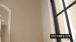 skinny american teen babe bent over takes big black monster cock doggystyle deep