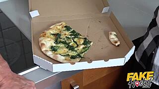 tiny euro backpacker blonde gets bent over and fucked hard by two lucky guys in hostel threesome