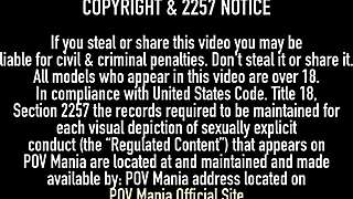 makayla cox's massive tits bounce as huge cock slams her pov pussy