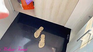 Ass Gaped Completely In Sheer Red