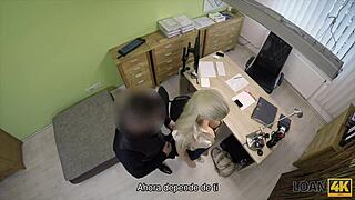 loan4k agent thrusts deep into adorable czech teen blanche's cute pussy during casting