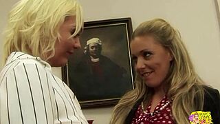 wearing this SHORT SKIRT to work, did i just make my lez boss FINGER me senseless?