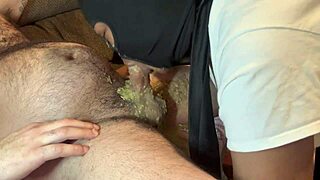 I puke hard from facefuck then do filthy deep rimming