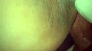 Leche squirts chocolate cumshot all over her ass after anal pounding