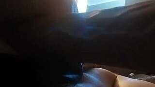 Waking horny, she rams dildo deep in young ass craving more