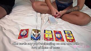 tarot cards said my boyfriend cheats, now his friend's monster cock creampies my petite pussy rough