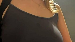 Explosive squirting fountain orgasm blasts in public!