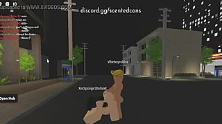 roblox bitch takes stepbro's cock deep inside her
