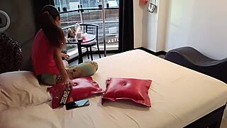 pretty latina tits bounce on my cock at hotel want more