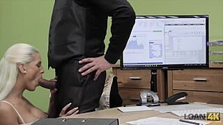 loan4k agent thrusts deep into adorable czech teen blanche's cute pussy during casting