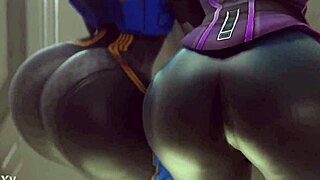 ass bounces double for teasing fun